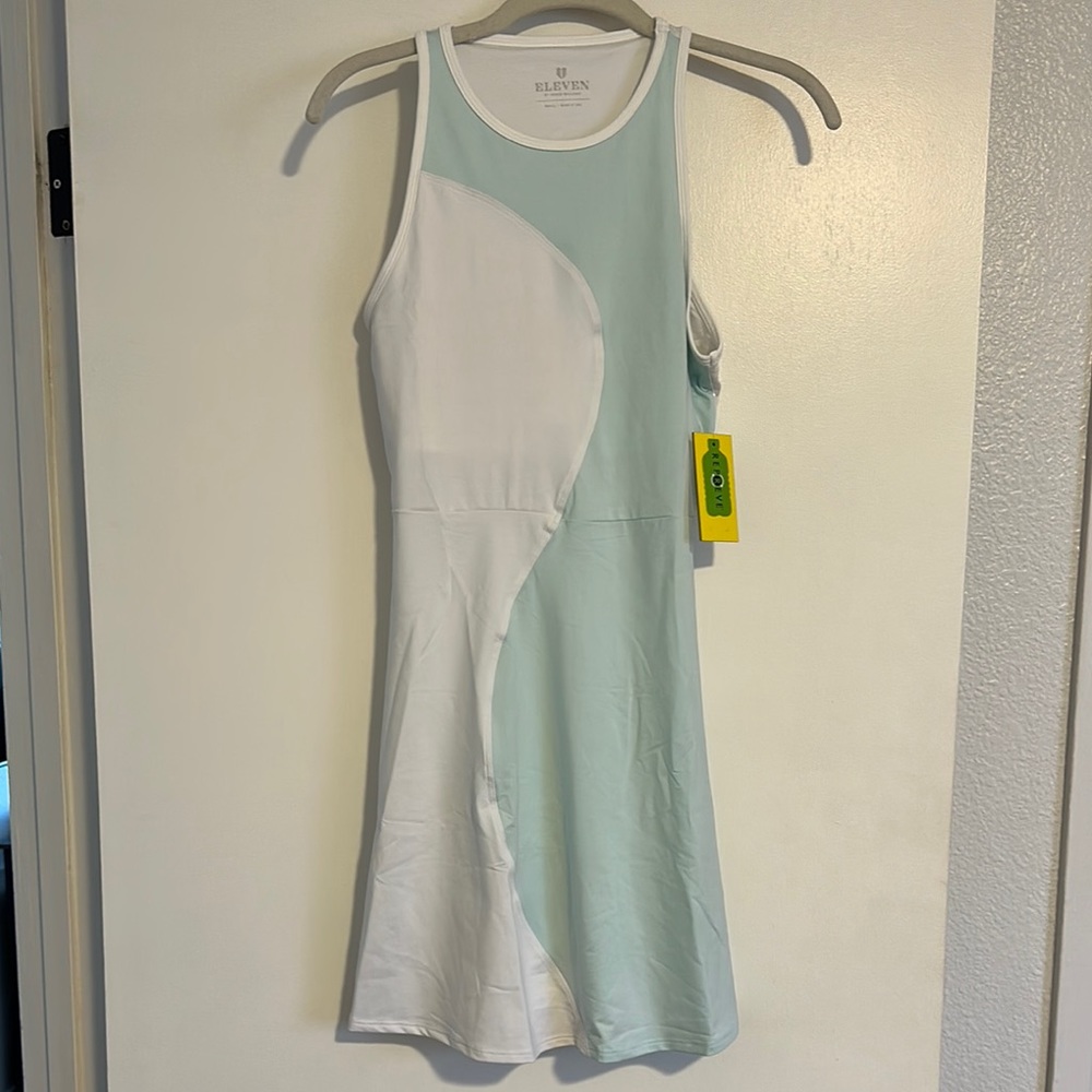 Eleven by Venus Williams White and Light Blue Dress size s
